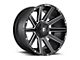 Fuel Wheels Contra Matte Black Milled 8-Lug Wheel; 20x9; 20mm Offset (07-10 Silverado 3500 HD SRW)