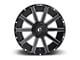 Fuel Wheels Contra Matte Black Milled 8-Lug Wheel; 20x9; 20mm Offset (07-10 Silverado 3500 HD SRW)