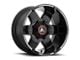 Fuel Wheels Contra Satin Black 8-Lug Wheel; 20x9; 20mm Offset (20-25 Silverado 3500 HD SRW)