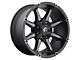 Fuel Wheels Coupler Matte Black Double Dark Tint 8-Lug Wheel; 20x10; -12mm Offset (07-10 Silverado 3500 HD SRW)