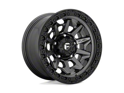 Fuel Wheels Covert Matte Gunmetal with Black Bead Ring 8-Lug Wheel; 20x10; -18mm Offset (20-24 Silverado 3500 HD SRW)
