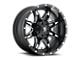 Fuel Wheels Lethal Matte Black Milled 8-Lug Wheel; 18x9; 1mm Offset (07-10 Silverado 3500 HD SRW)