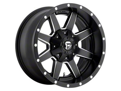 Fuel Wheels Maverick Matte Black Milled 8-Lug Wheel; 18x9; 1mm Offset (07-10 Silverado 3500 HD SRW)