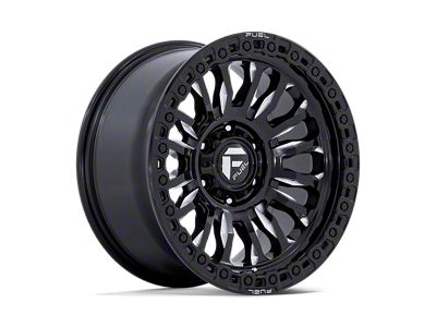 Fuel Wheels Rincon Gloss Black Milled 8-Lug Wheel; 20x9; 20mm Offset (07-10 Silverado 3500 HD SRW)