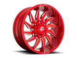 Fuel Wheels Saber Candy Red Milled 8-Lug Wheel; 20x9; 20mm Offset (07-10 Silverado 3500 HD SRW)