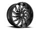 Fuel Wheels Saber Gloss Black Milled 8-Lug Wheel; 20x9; 20mm Offset (07-10 Silverado 3500 HD SRW)