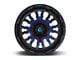 Fuel Wheels Stroke Gloss Black with Blue Tint Clear 8-Lug Wheel; 20x9; 20mm Offset (07-10 Silverado 3500 HD SRW)