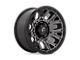 Fuel Wheels Traction Matte Gunmetal with Black Ring 8-Lug Wheel; 20x10; -18mm Offset (20-24 Silverado 3500 HD SRW)
