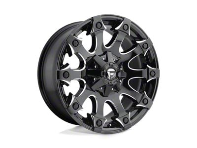 Fuel Wheels Typhoon Gloss Black 8-Lug Wheel; 22x10; -18mm Offset (07-10 Silverado 3500 HD SRW)