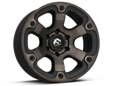 Fuel Wheels Beast Matte Black Machined with Dark Tint 6-Lug Wheel; 17x9; -12mm Offset (21-24 Tahoe)