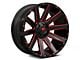 Fuel Wheels Contra Gloss Black with Red Tint 6-Lug Wheel; 20x10; -18mm Offset (21-24 Tahoe)