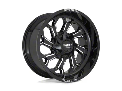 Fuel Wheels Flux Gloss Black Brushed Face with Gray Tint 6-Lug Wheel; 22x9.5; 20mm Offset (21-24 Tahoe)