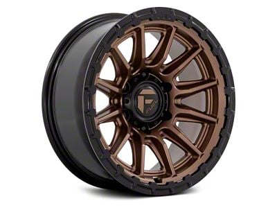 Fuel Wheels Piston Matte Bronze with Gloss Black Lip 6-Lug Wheel; 20x10; -18mm Offset (21-24 Tahoe)