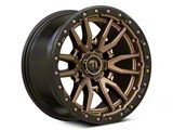 Fuel Wheels Rebel Matte Bronze with Black Bead Ring 6-Lug Wheel; 17x9; -12mm Offset (21-24 Tahoe)