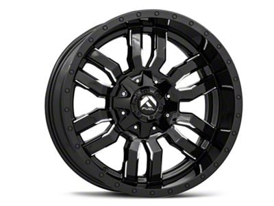 Fuel Wheels Sledge Gloss Black Milled 6-Lug Wheel; 20x9; 1mm Offset (21-24 Tahoe)