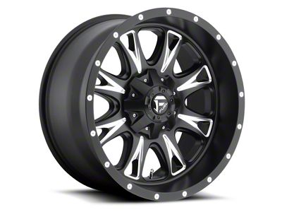 Fuel Wheels Throttle Matte Black Milled 6-Lug Wheel; 22x14; -76mm Offset (04-08 F-150)