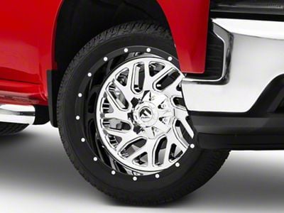 Fuel Wheels Triton Chrome with Gloss Black Lip 6-Lug Wheel; 22x10; -13mm Offset (19-25 Silverado 1500)