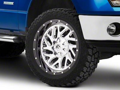 Fuel Wheels Triton Chrome with Gloss Black Lip 6-Lug Wheel; 22x10; -13mm Offset (09-14 F-150)