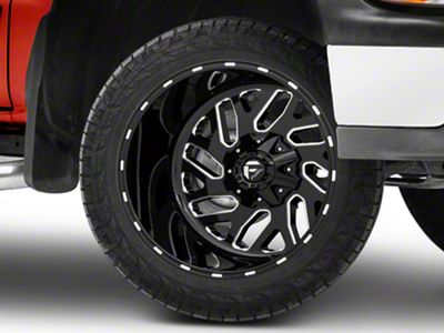 Fuel Wheels Triton Gloss Black Milled 6-Lug Wheel; 20x12; -44mm Offset (99-06 Silverado 1500)