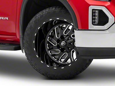 Fuel Wheels Triton Gloss Black Milled 6-Lug Wheel; 22x12; -43mm Offset (19-25 Sierra 1500)