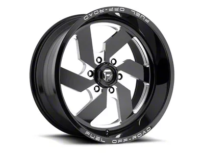 Fuel Wheels Turbo Gloss Black Milled 6-Lug Wheel; 20x10; -18mm Offset (09-14 F-150)