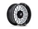 Fuel Wheels Arc Silver Brushed Face with Milled Black Lip 6-Lug Wheel; 20x10; -18mm Offset (21-24 Yukon)