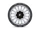 Fuel Wheels Arc Silver Brushed Face with Milled Black Lip 6-Lug Wheel; 22x10; -18mm Offset (21-24 Yukon)