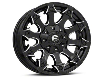 Fuel Wheels Battle Axe Gloss Black Milled 6-Lug Wheel; 18x9; 20mm Offset (21-24 Yukon)