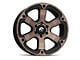 Fuel Wheels Beast Matte Black Machined with Dark Tint 6-Lug Wheel; 20x9; 1mm Offset (21-24 Yukon)