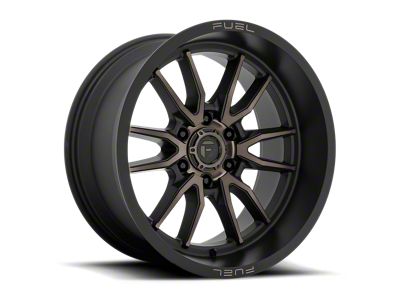 Fuel Wheels Clash Matte Black Double Dark Tint 6-Lug Wheel; 24x12; -44mm Offset (21-24 Yukon)