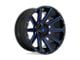 Fuel Wheels Contra Gloss Black with Blue Tinted Clear 6-Lug Wheel; 22x10; -19mm Offset (21-24 Yukon)