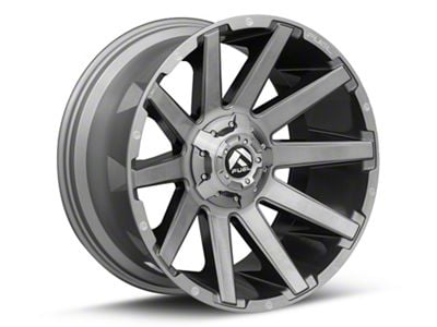Fuel Wheels Contra Platinum Brushed Gunmetal with Tinted Clear 6-Lug Wheel; 22x10; -19mm Offset (21-24 Yukon)