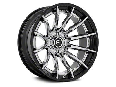 Fuel Wheels Fusion Forged Burn Chrome with Gloss Black Lip 6-Lug Wheel; 22x12; -44mm Offset (21-24 Yukon)