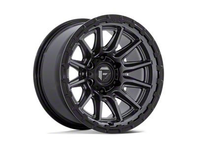 Fuel Wheels Piston Matte Gunmetal with Gloss Black Lip 6-Lug Wheel; 22x10; -18mm Offset (21-24 Yukon)