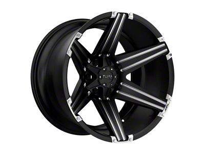 Fuel Wheels Piston Matte Gunmetal with Gloss Black Lip 6-Lug Wheel; 22x9.5; 20mm Offset (21-24 Yukon)