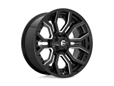 Fuel Wheels Rage Gloss Black Milled 6-Lug Wheel; 22x10; -18mm Offset (21-24 Yukon)