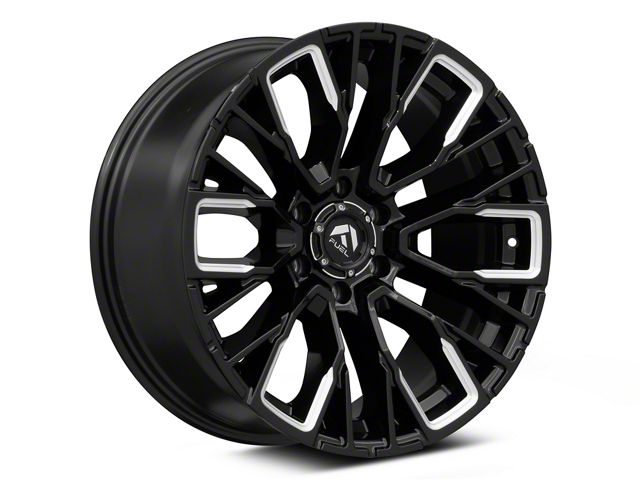 Fuel Wheels Rebar Gloss Black Milled 6-Lug Wheel; 20x9; 1mm Offset (21-24 Yukon)