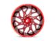 Fuel Wheels Runner Candy Red Milled 6-Lug Wheel; 20x9; 1mm Offset (21-24 Yukon)