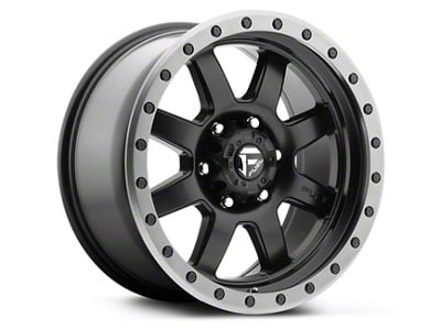 Fuel Wheels Trophy Matte Black with Anthracite Ring 6-Lug Wheel; 18x9; 1mm Offset (21-24 Yukon)