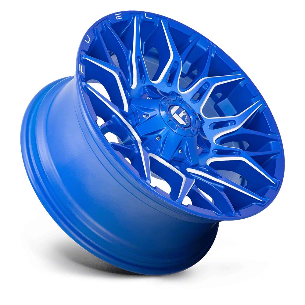 Fuel Wheels Yukon Twitch Anodized Blue Milled 6-Lug Wheel; 20x10; -18mm ...