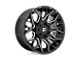 Fuel Wheels Twitch Glossy Black Milled 6-Lug Wheel; 22x10; -18mm Offset (21-24 Yukon)
