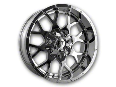 Full Throttle Off Road FT0151 Chrome 5-Lug Wheel; 20x10; -24mm Offset (02-08 RAM 1500, Excluding Mega Cab)