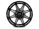 Full Throttle Off Road FT2 Gloss Black Machined 5-Lug Wheel; 20x14; -76mm Offset (02-08 RAM 1500, Excluding Mega Cab)