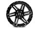 Full Throttle Off Road FT7 Gloss Black Machined 5-Lug Wheel; 18x9; 0mm Offset (02-08 RAM 1500, Excluding Mega Cab)