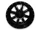 Full Throttle Off Road FT8034 Gloss Black Machined 5-Lug Wheel; 20x10; -24mm Offset (02-08 RAM 1500, Excluding Mega Cab)