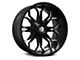 Full Throttle Off Road FT10 Gloss Black with Machine Edges 6-Lug Wheel; 20x10; -24mm Offset (04-08 F-150)