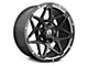 Full Throttle Off Road FT4 Satin Black Machined Undercut 6-Lug Wheel; 17x9; 0mm Offset (04-08 F-150)