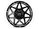 Full Throttle Off Road FT4 Satin Black Machined Undercut 6-Lug Wheel; 17x9; 0mm Offset (04-08 F-150)