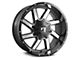 Full Throttle Off Road FT1 Gloss Black Machined 6-Lug Wheel; 18x9; 0mm Offset (07-13 Sierra 1500)