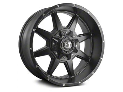 Full Throttle Off Road FT2 Satin Black 6-Lug Wheel; 20x10; -24mm Offset (07-13 Sierra 1500)